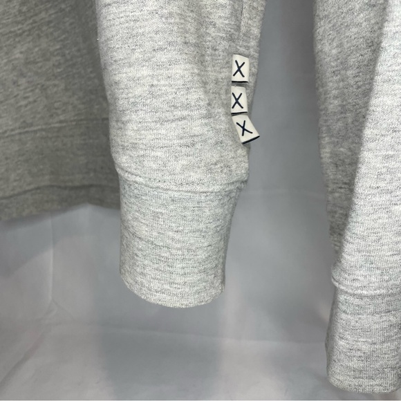 Scotch & Soda sweatshirt men’s medium Blauw Logo Grey Cotton preppy collegiate - Picture 6 of 7